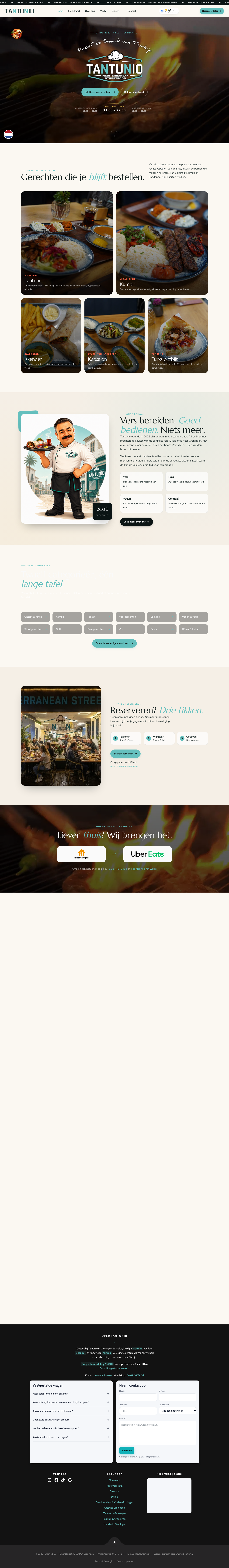 Website screenshot van Tantunio